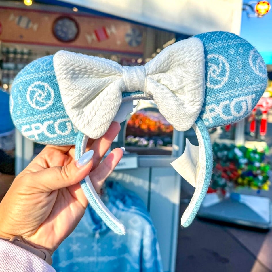 Disney Parks 2025 Epcot Festival of Holidays Figment Sweater Mickey Ear Headband