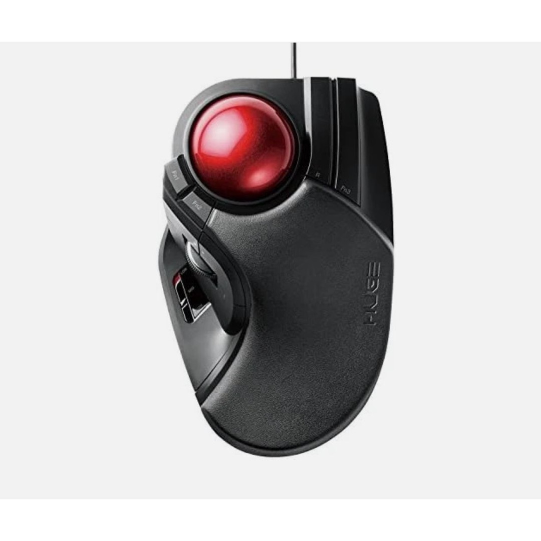 Elecom Huge Trackball Mouse 2.4GHz Wireless USB 8-Button M-HT1DRBK Window PC Mac