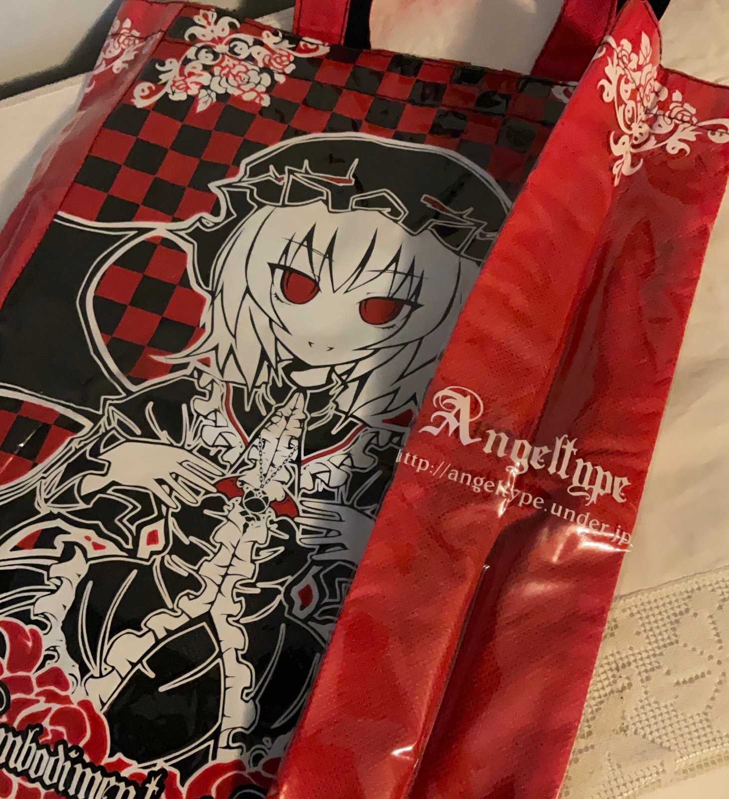 ANGELTYPE touhou project Remilia + Flandre graphic art tote bag