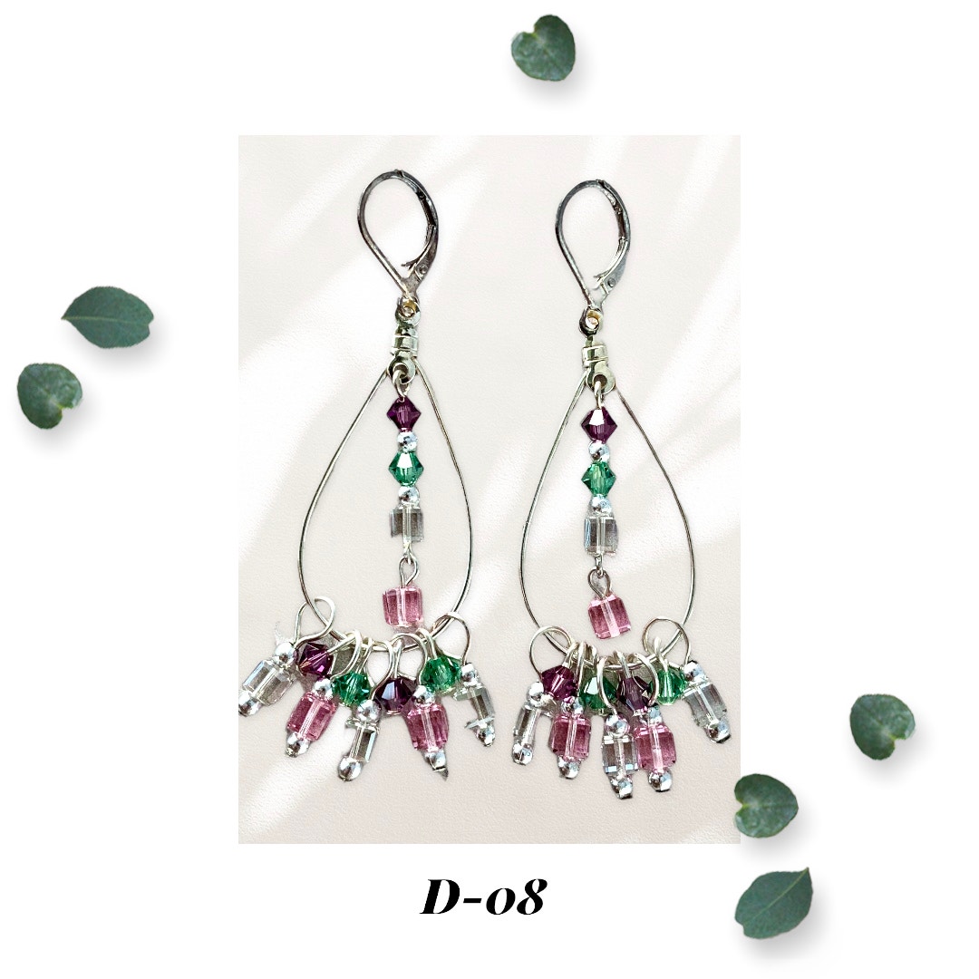 Crystal Jubilee - Teardrop Crystal Cluster Earrings