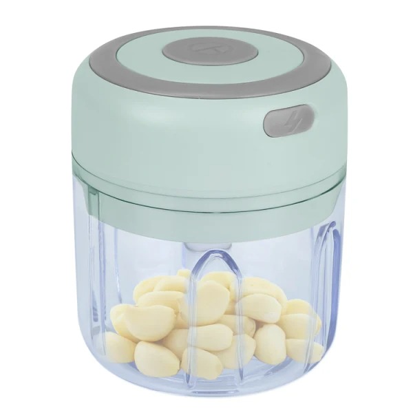 Mini Electric Garlic Chopper 8.45OZ Cordless Garlic Mincer Food Chopper