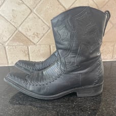 Size 8.5 men’s cowboy western vaquero boots exotic