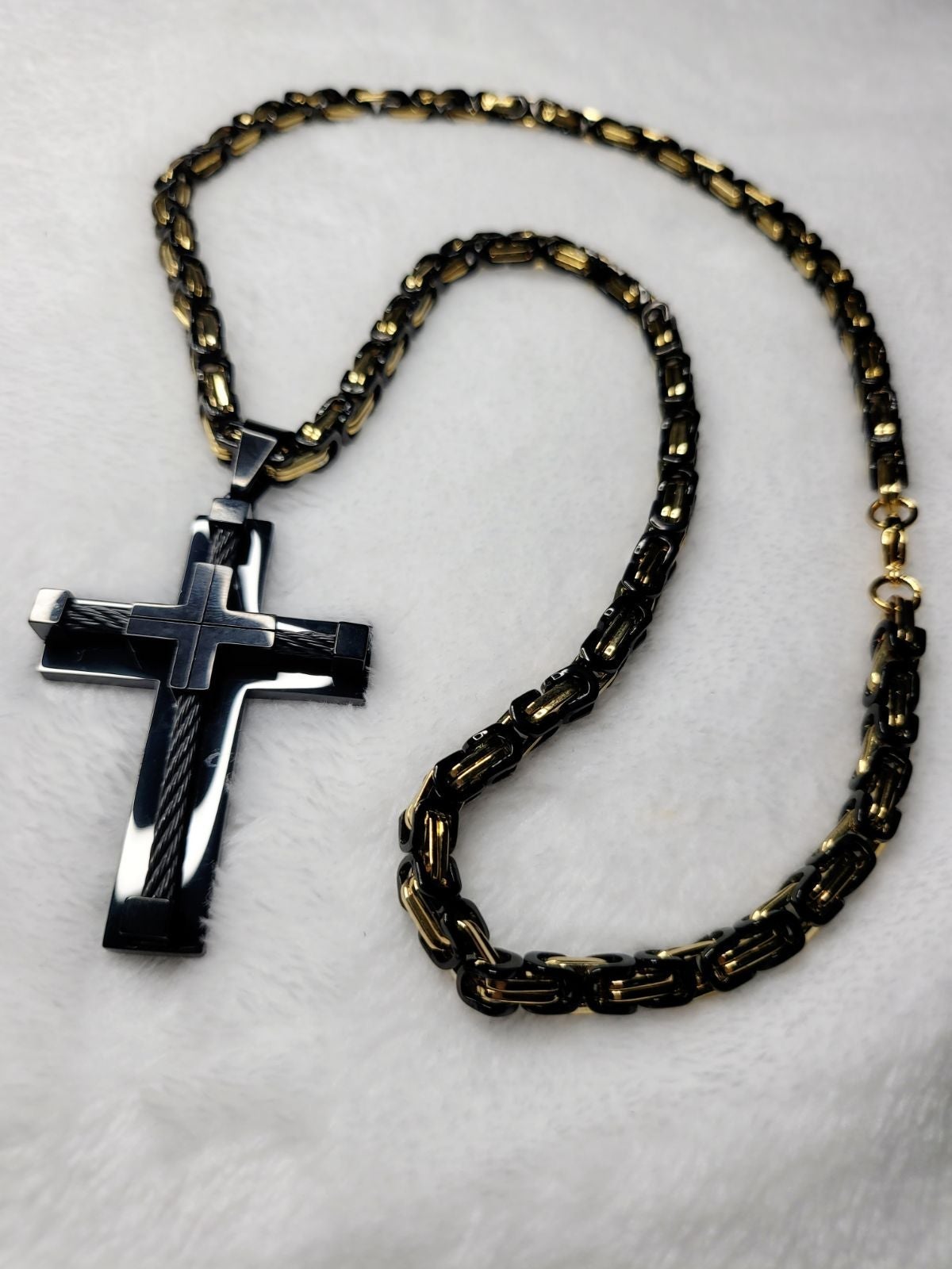 Men's Stainless Steel Cross Necklace