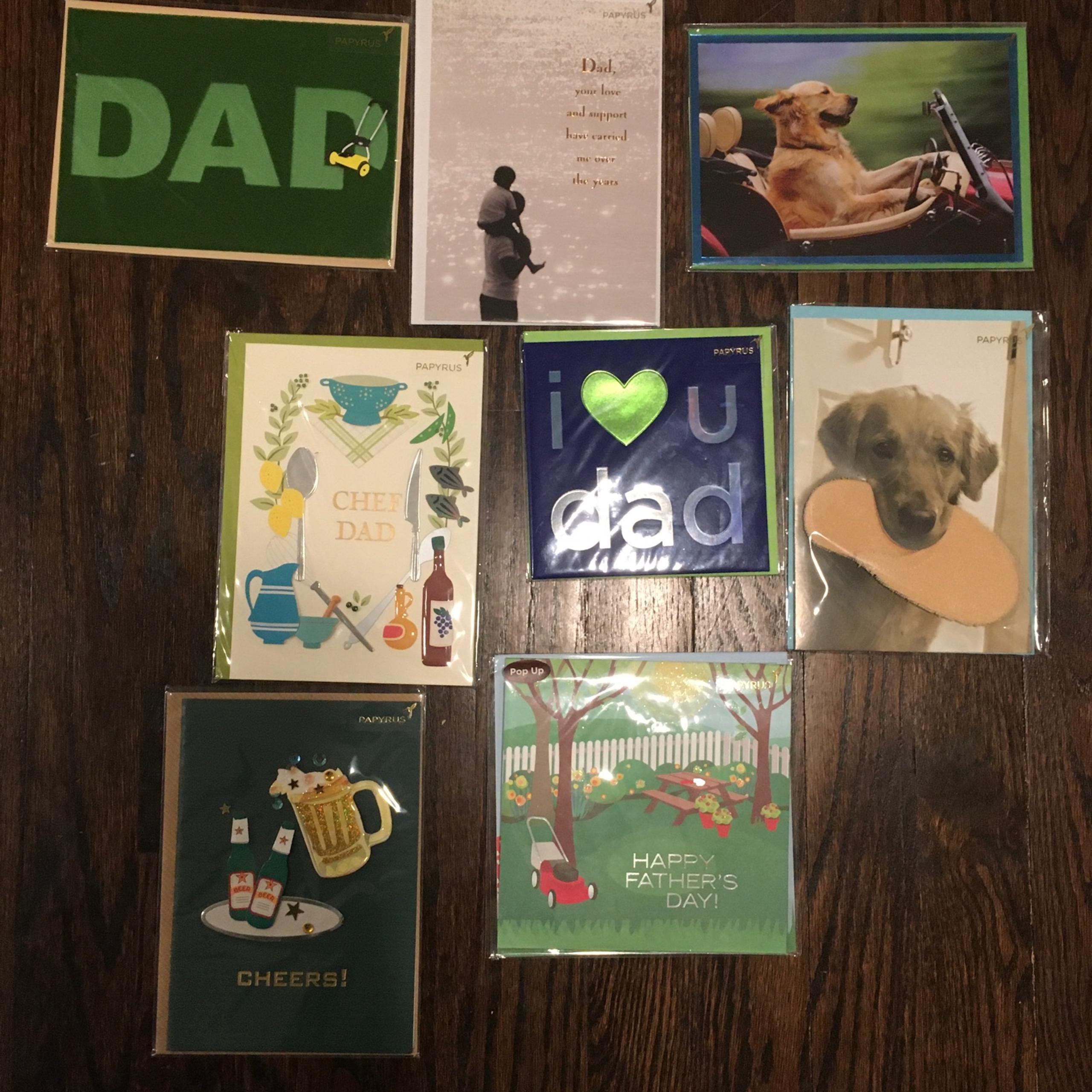 Fathers day papyrus cards $5 each