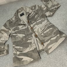 Abercrombie And Fitch Camo Jacket Womens Small Utility Gorpcore Skater Military