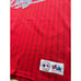 Los Angeles Dodgers 90s MAJESTIC jersey XL red Script pinstripe MLB baseball vtg