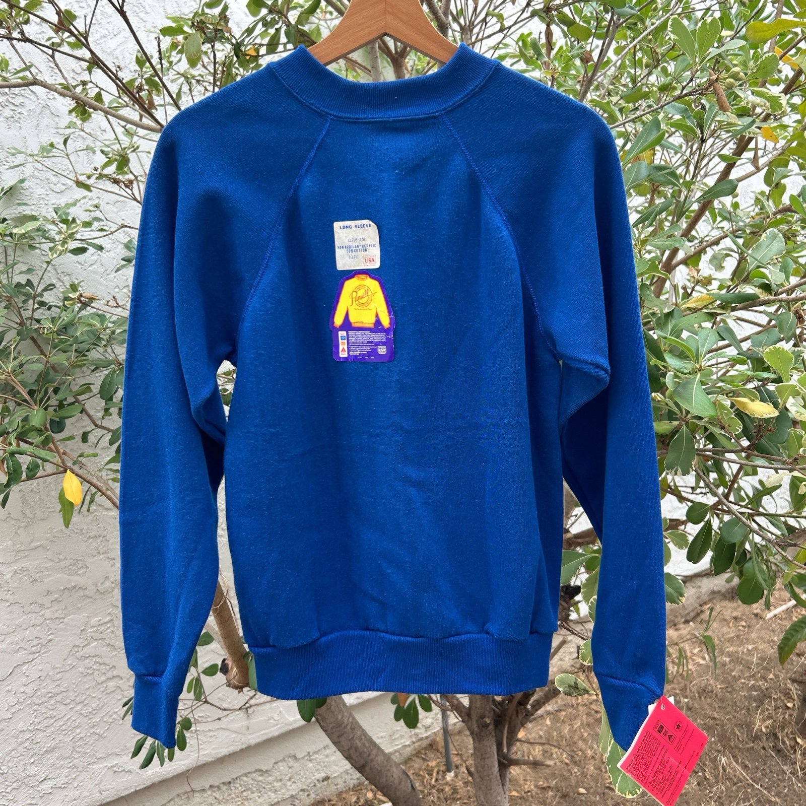 Vintage 1986 Pannill Sweater Boys XL Made in USA Blue NWT