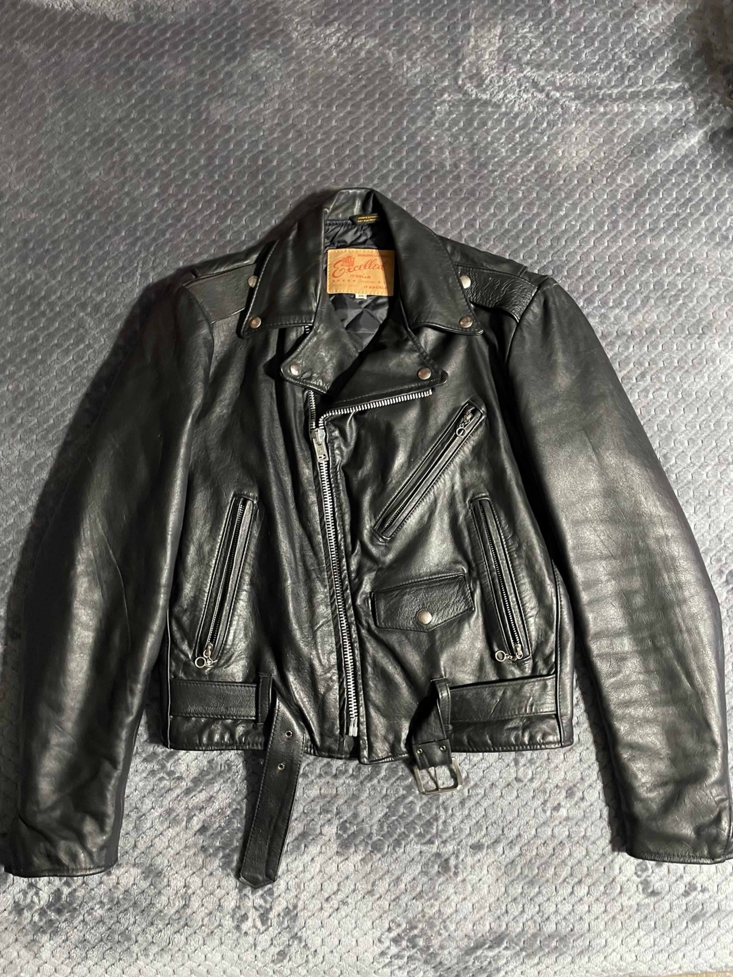 motorcycle leather jacket [size 36] - Excelled