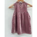 Anthropologie Floreat Halter Tank Top Velvet Burnout Women Size 0 XS Pink Fairy