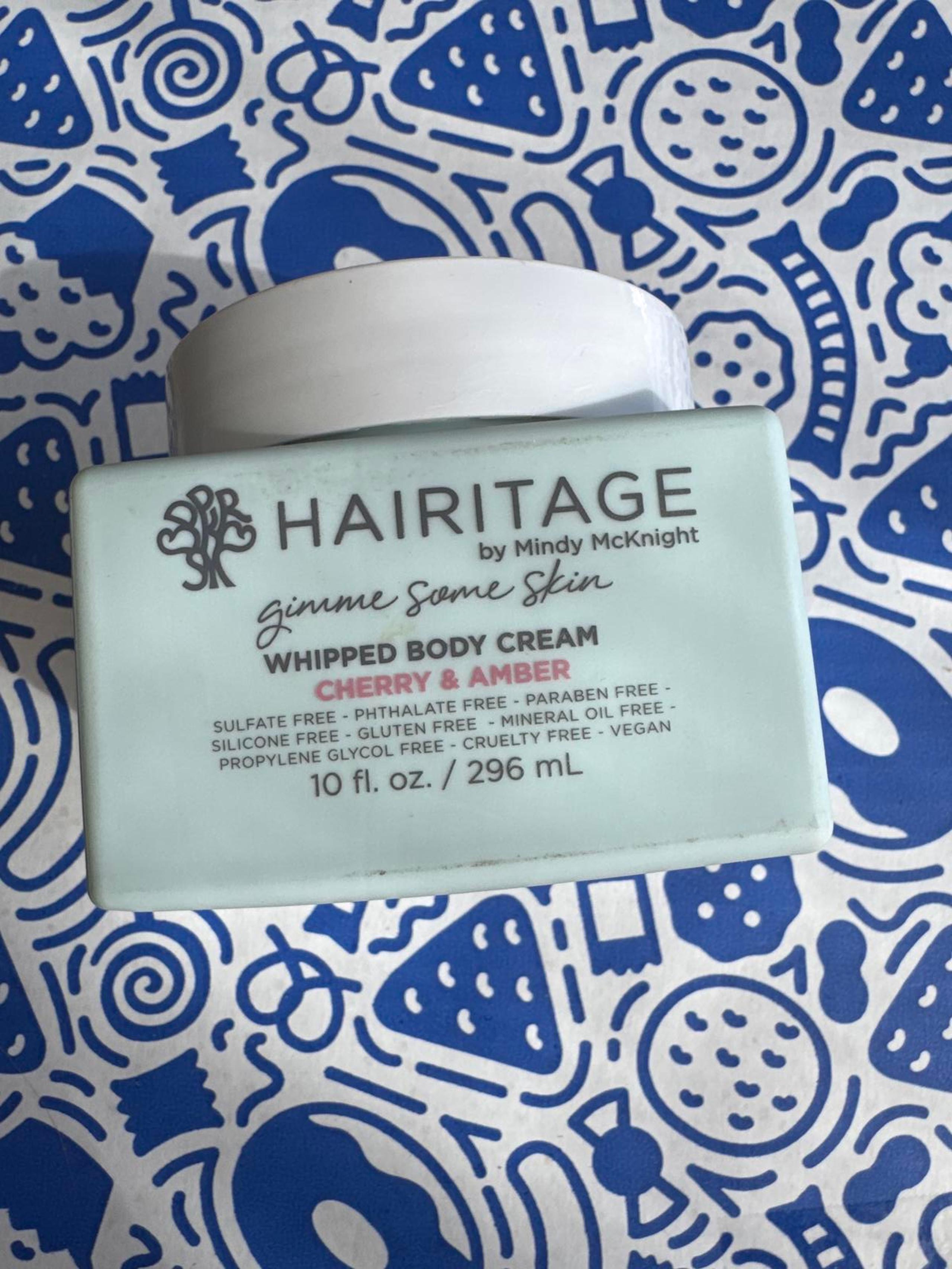 Hairitage Gimme Some Skin Whipped Body Cream - Cherry & Amber - 10 oz