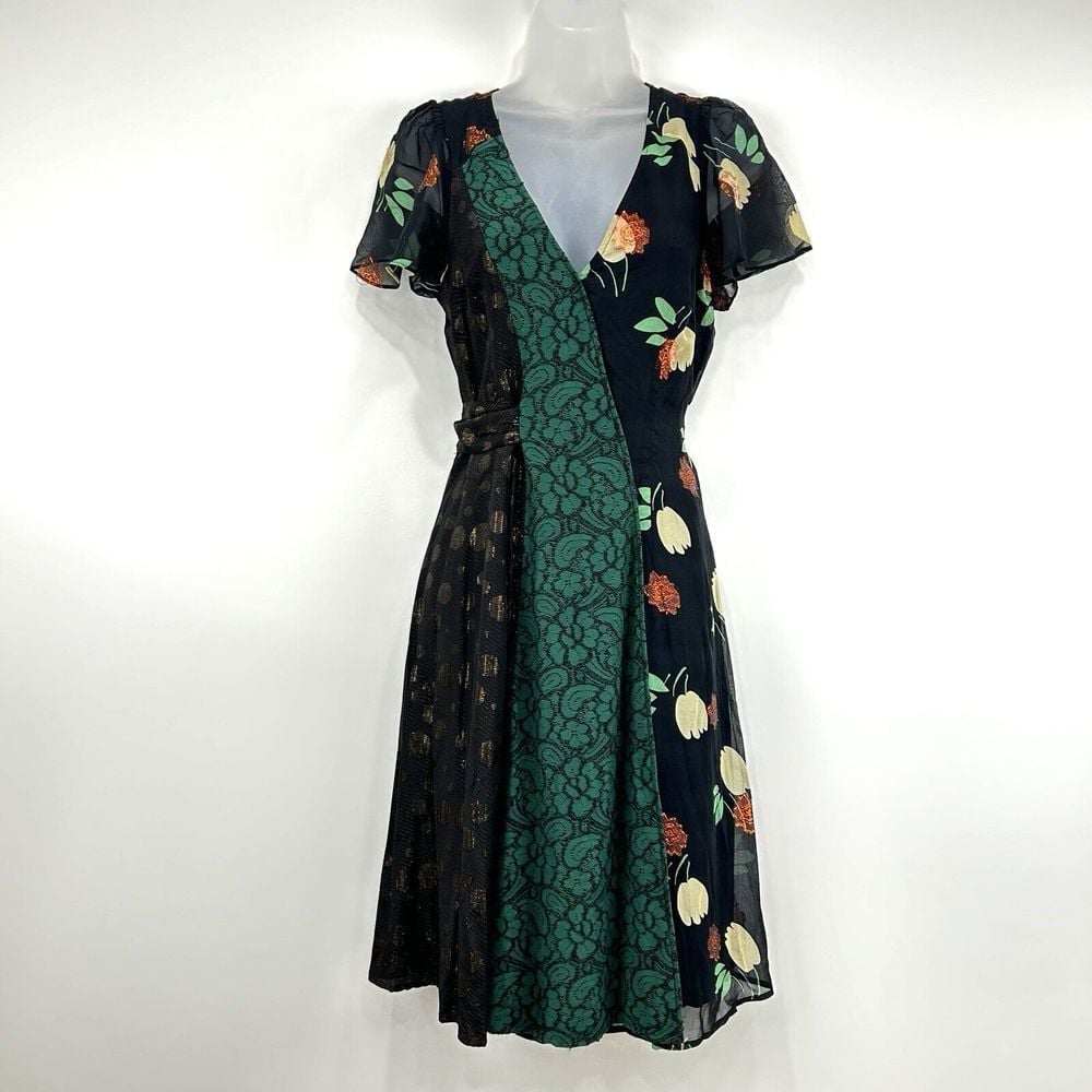 Anthropologie Dress Womens 4 Floral Dot Ciao Bella Moulinette Soeurs Whimsigoth