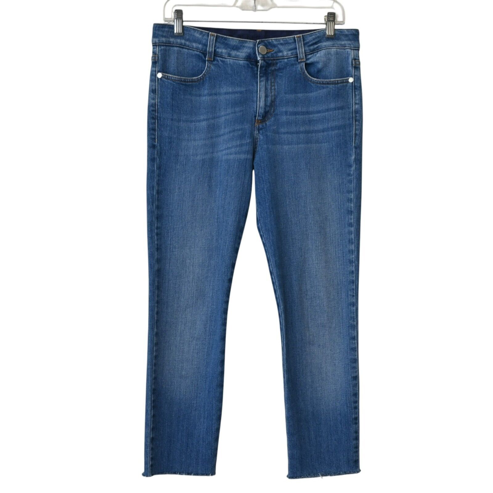 Stella McCartney Skinny Jeans Size 29 US 8 Cropped Medium Wash Stretch