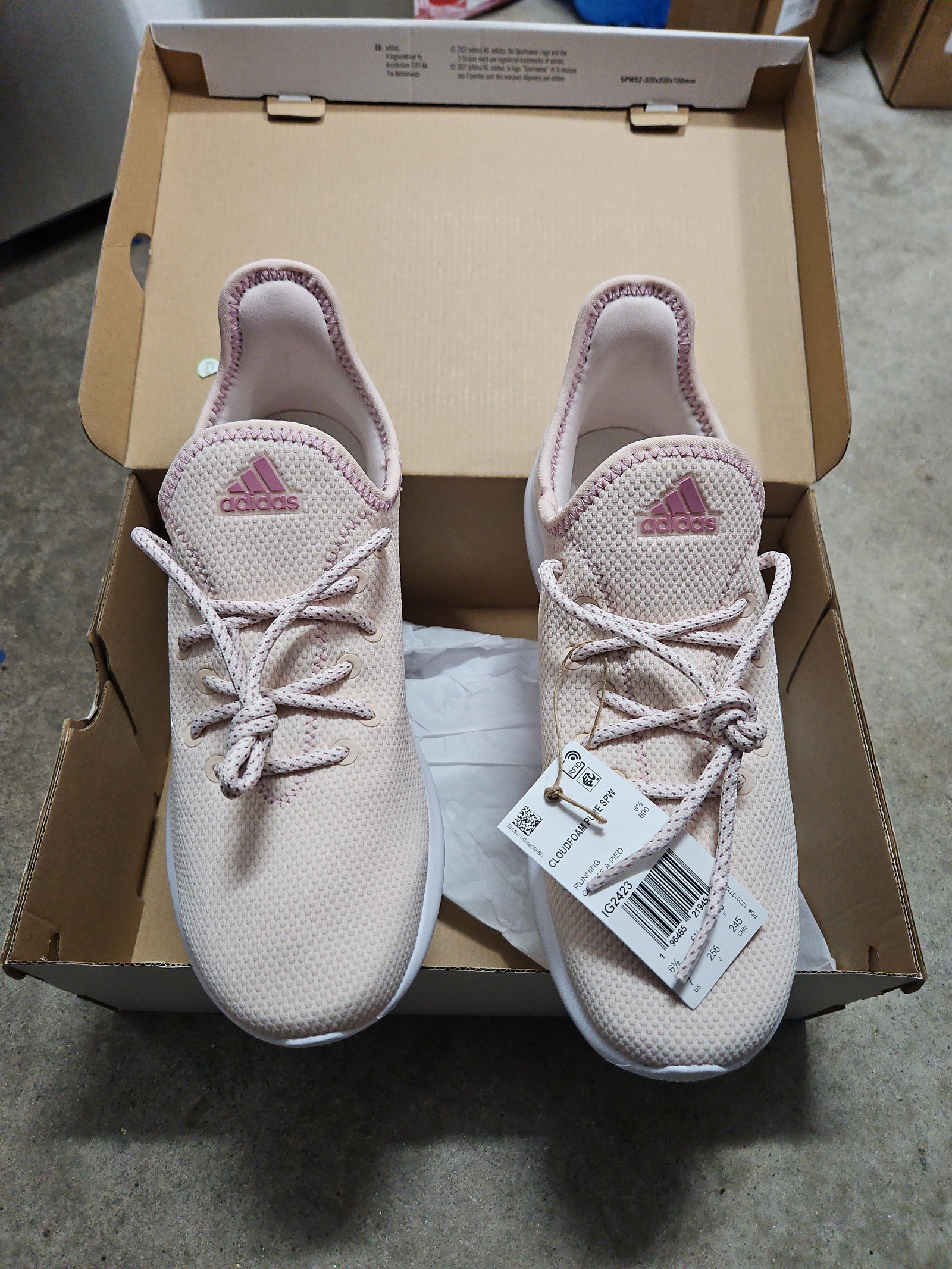 Adidas Cloudfoam Big Kid Girls Shoes Size 7