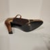 Vintage Yves Saint Laurent Paris T-Strap Two-Tone Heels