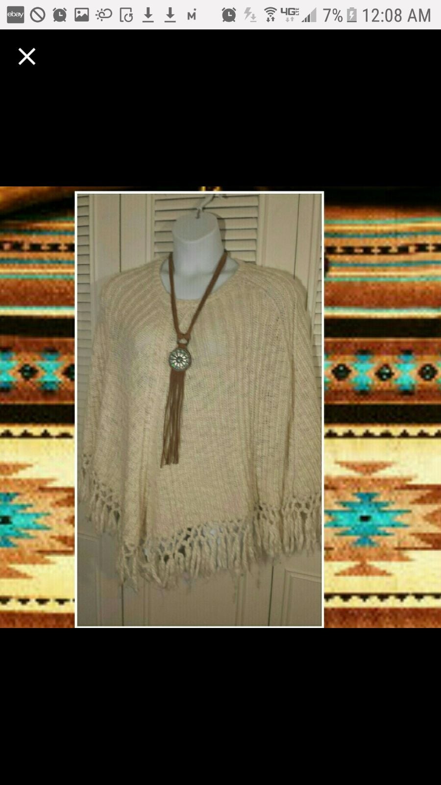 Ralph Lauren Wool Poncho. OSFM