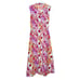 April Cornell Cotton Floral A Line Sleeveless Maxi Shirt Dress Size S Purple Red