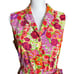 April Cornell Cotton Floral A Line Sleeveless Maxi Shirt Dress Size S Purple Red