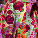 April Cornell Cotton Floral A Line Sleeveless Maxi Shirt Dress Size S Purple Red