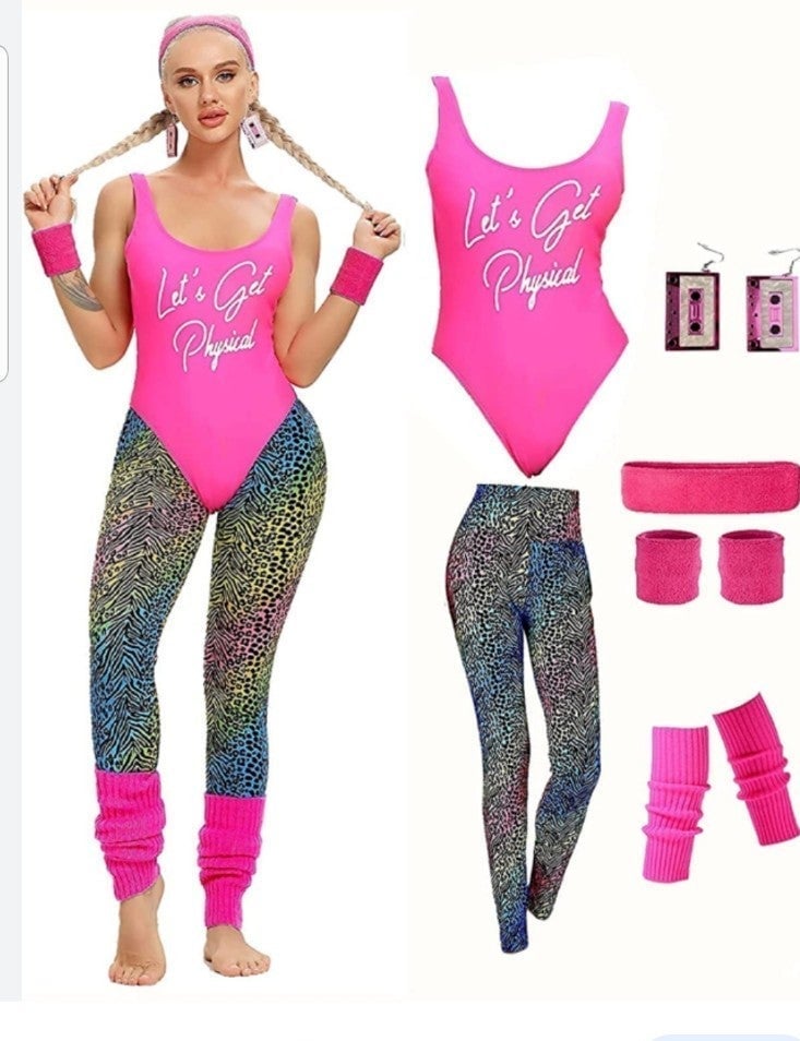 Miaulia 1980s Women's Lets Get Physical new xlarge