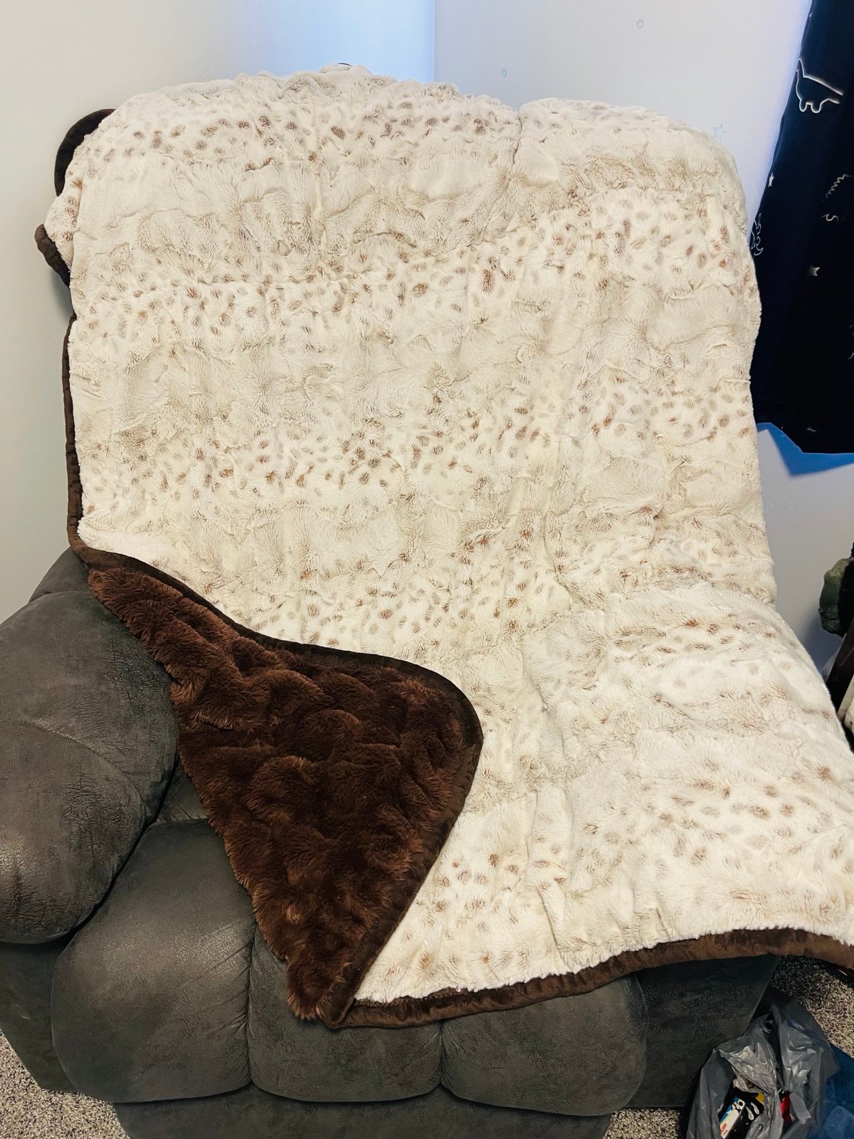 Throw Size Minky Blanket