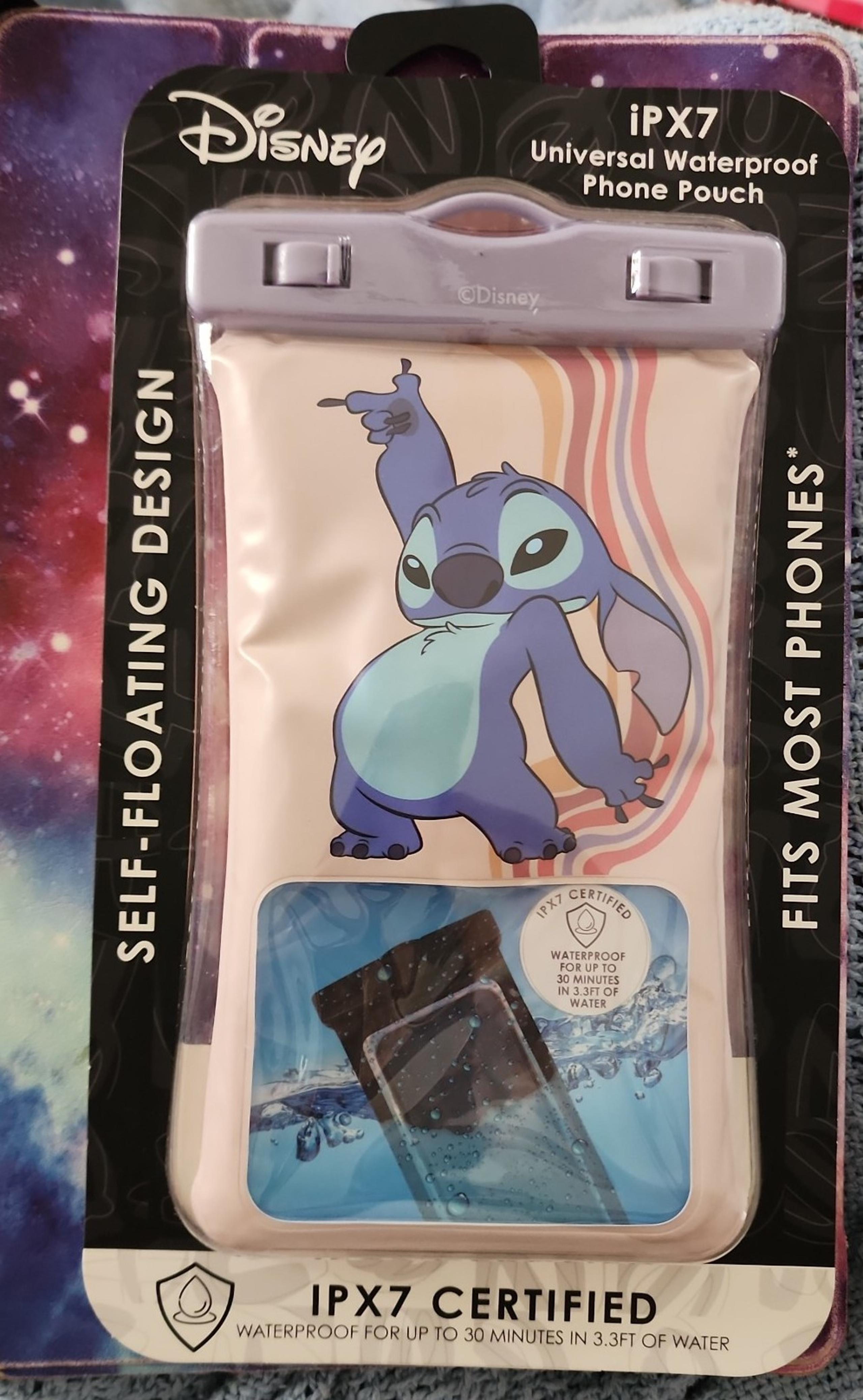 Disney Stitch Waterproof Phone Pouch Pink & Purple