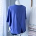 Athleta Bliss Dark Adonis Blue Short Sleeve Pullover Sweatshirt Women’s Size 2X