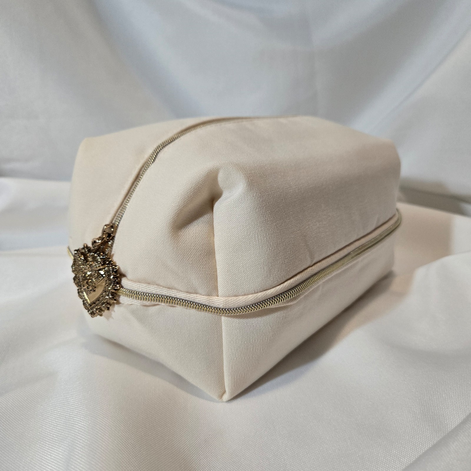 New Dolce & Gabbana Devotion Pochette Canvas Toiletry Cosmetic Makeup Bag Case