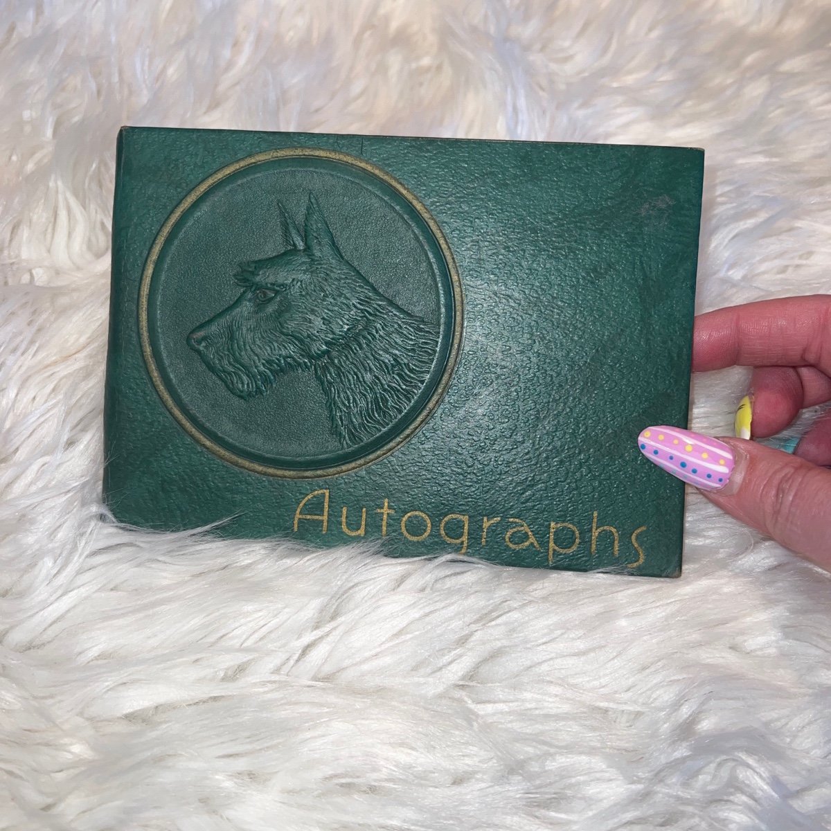 Vintage school autograph book