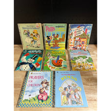 Lot Of 8 Vintage Little Golden Books mostly Early 70's - 80's Editions (READ)...