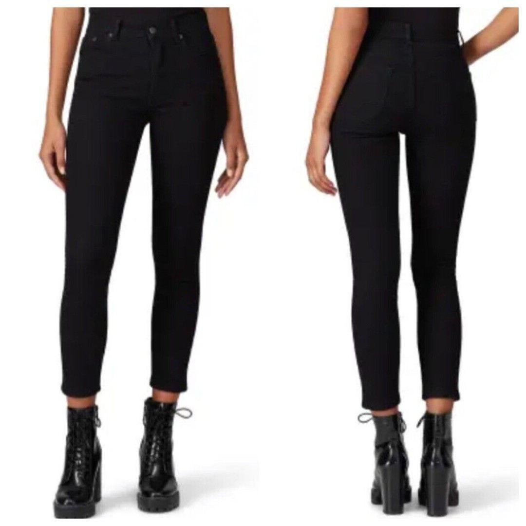Reformation Serena High Skinny Crop Organic Cotton Tencel Jeans Black Women’s 25