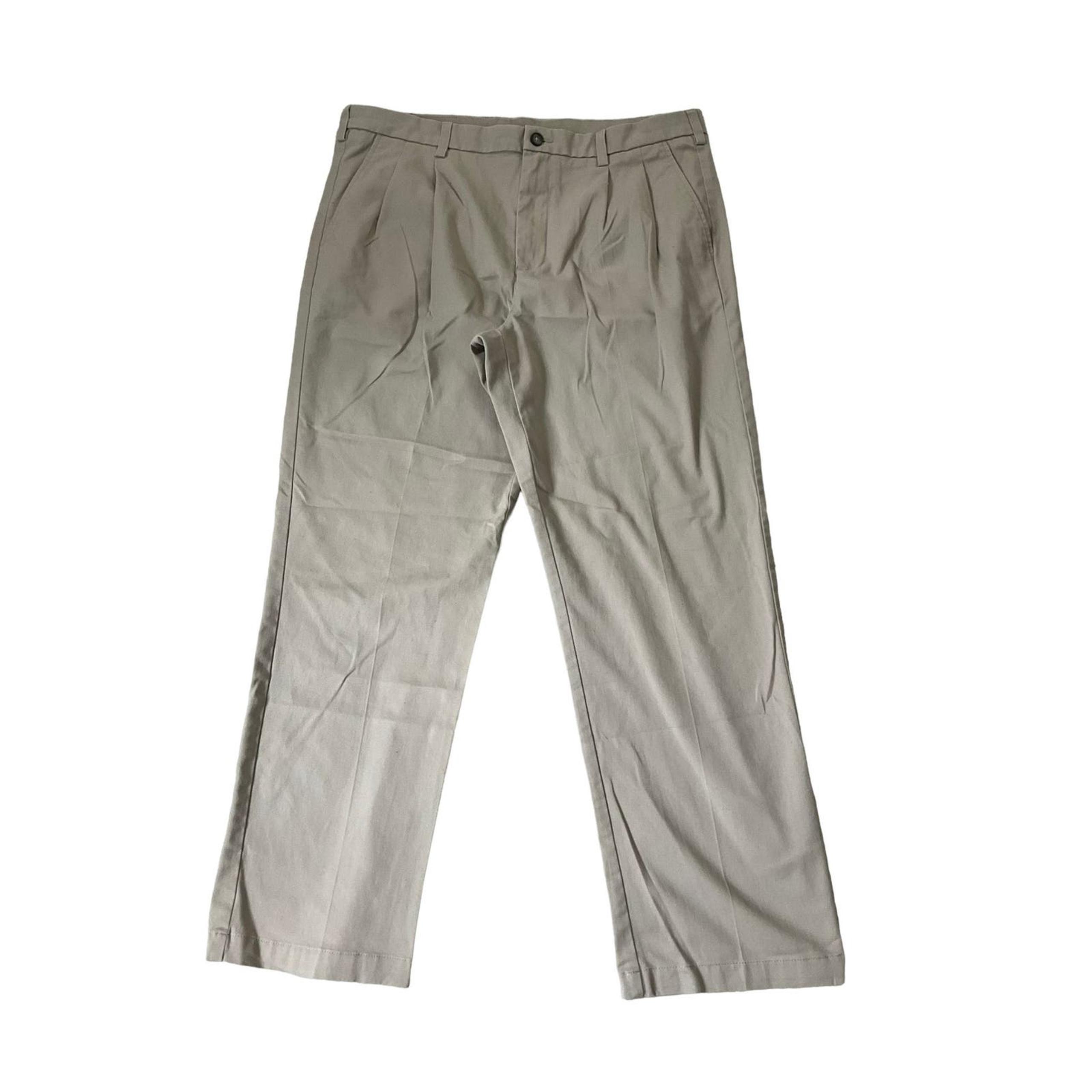 Croft & Barrow Khaki Classic Fit Pleated Chino Men's Pants Size 38x32 | 45-55