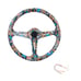 NEW JDM UNIVERSAL 350MM STICKERBOMB Acrylic Deep Dish 6 Holes Steering Wheel