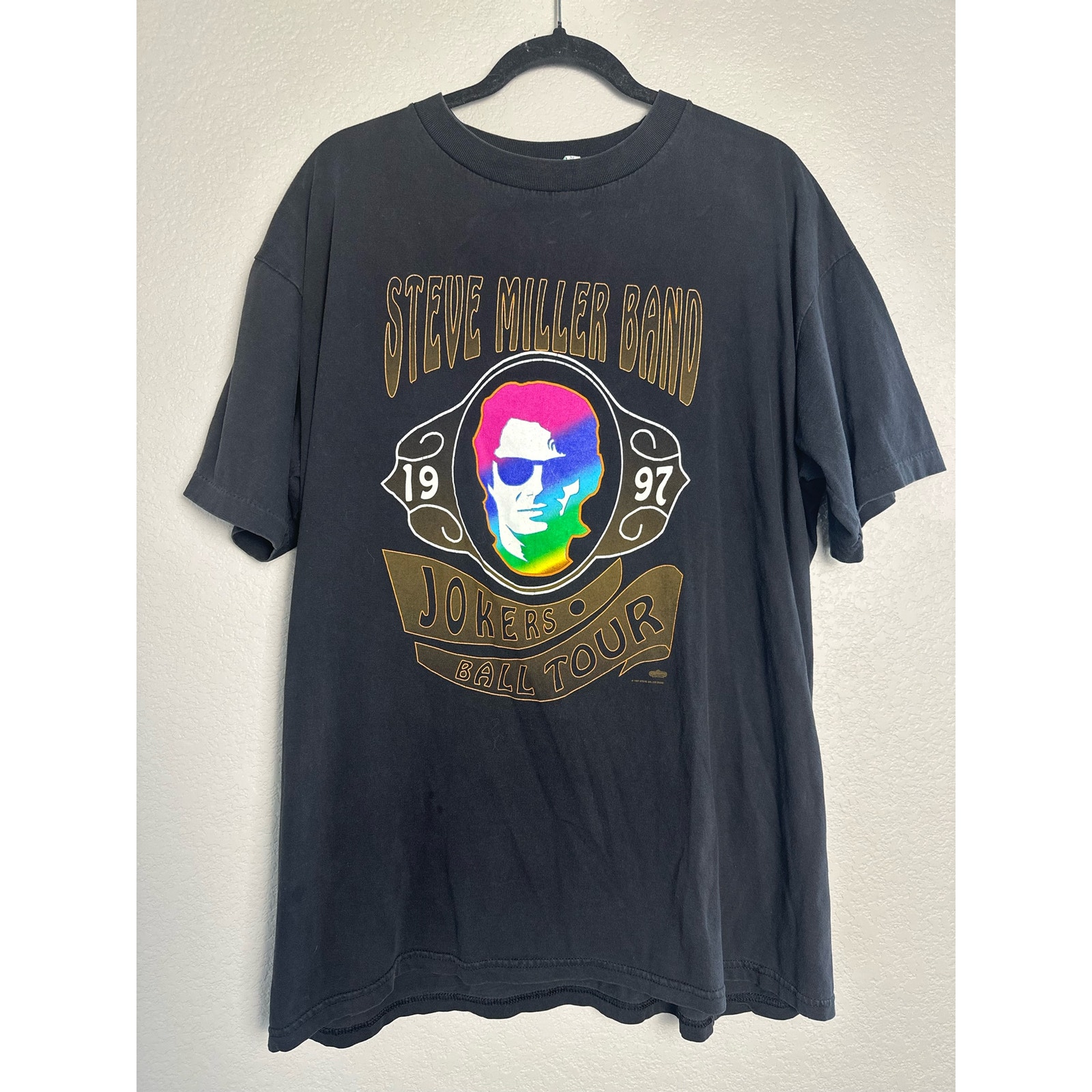 Vintage Steve Miller Band Jokers Ball Tour 1997 T-Shirt Size XL