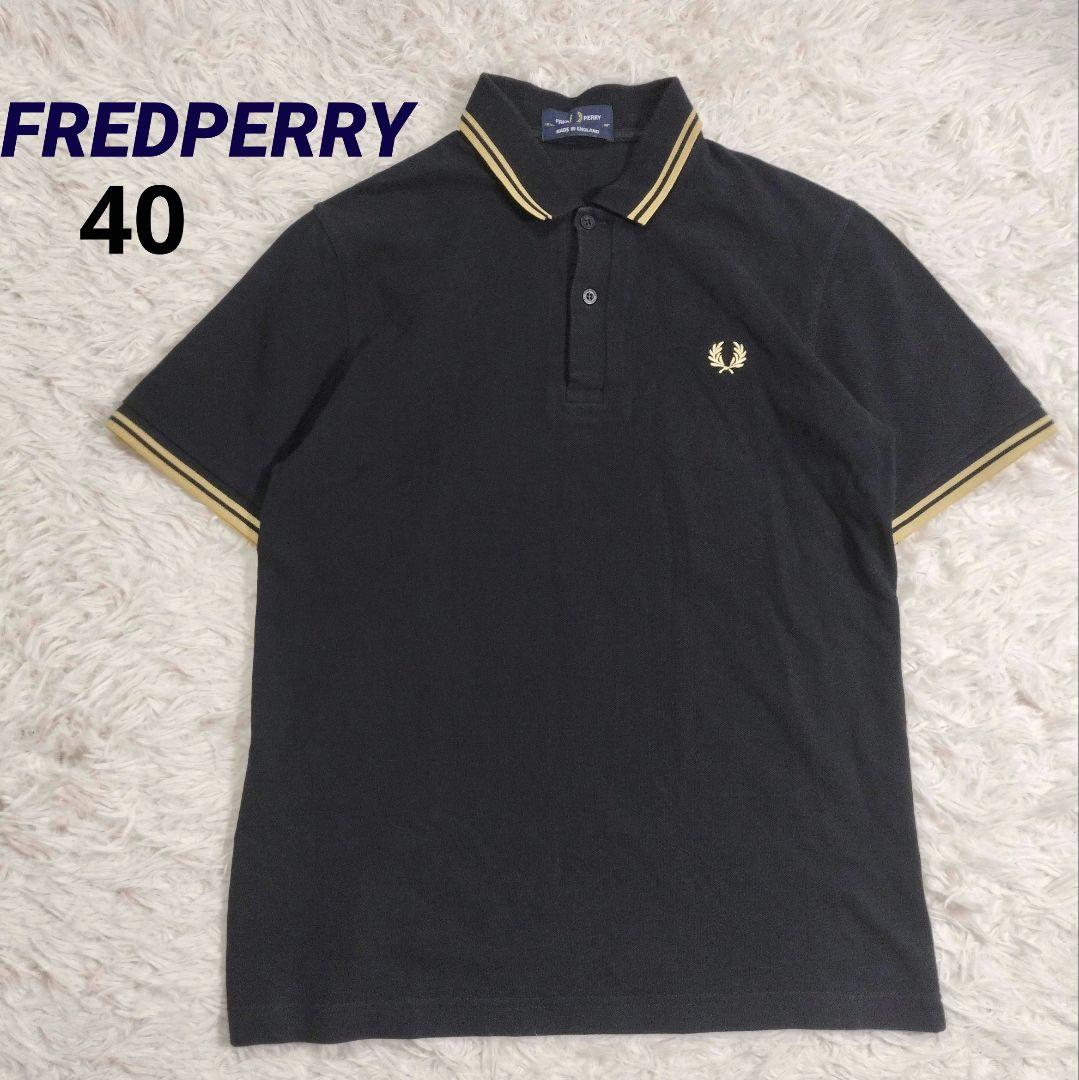 Fred Perry Polo Shirt, Size 40, Logo Embroidery, Tip Line, Men's, Short Sleeve