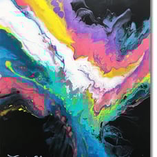 Acrylic painting original hand painted abstract