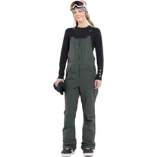 Volcom Women's Swift Snow Bib Overall Snowpant Ski Extra Large Green