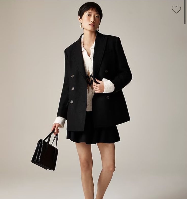 J. Crew Tailored peacoat in Italian wool-blend melton
