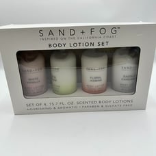Sand + Fog Body Lotion Set Of 4 (15.7 fl oz Glass Bottles) - NEW