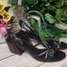 TIBI Wooden Block Heel Ankle Strap Sandal 39