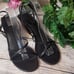 TIBI Wooden Block Heel Ankle Strap Sandal 39