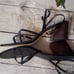 TIBI Wooden Block Heel Ankle Strap Sandal 39