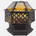 Wood Burning Fire Pit Outdoor Heater Backyard Patio Stove Fireplace Backyard