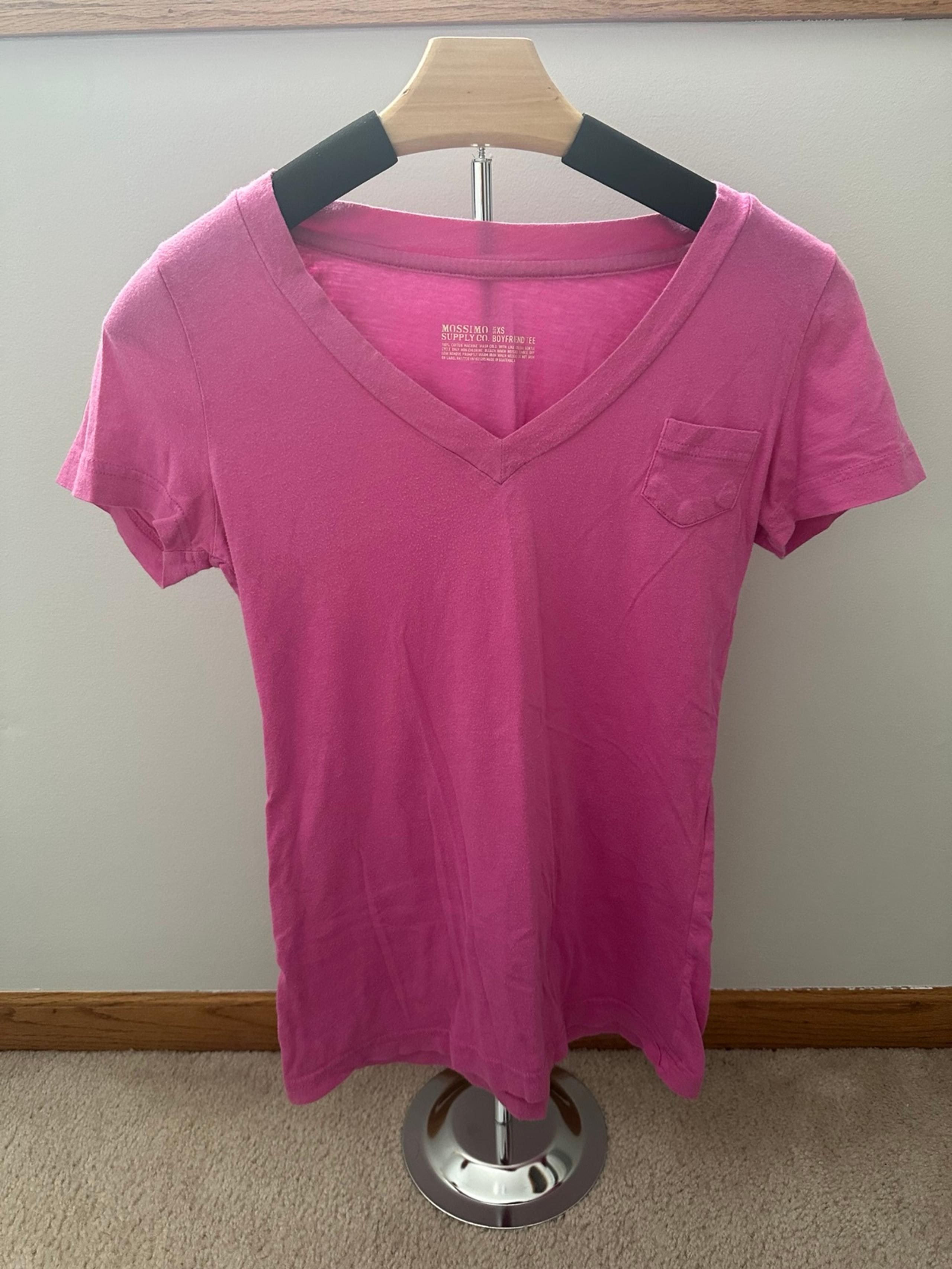 Pink boyfriend t-shirt, size XS