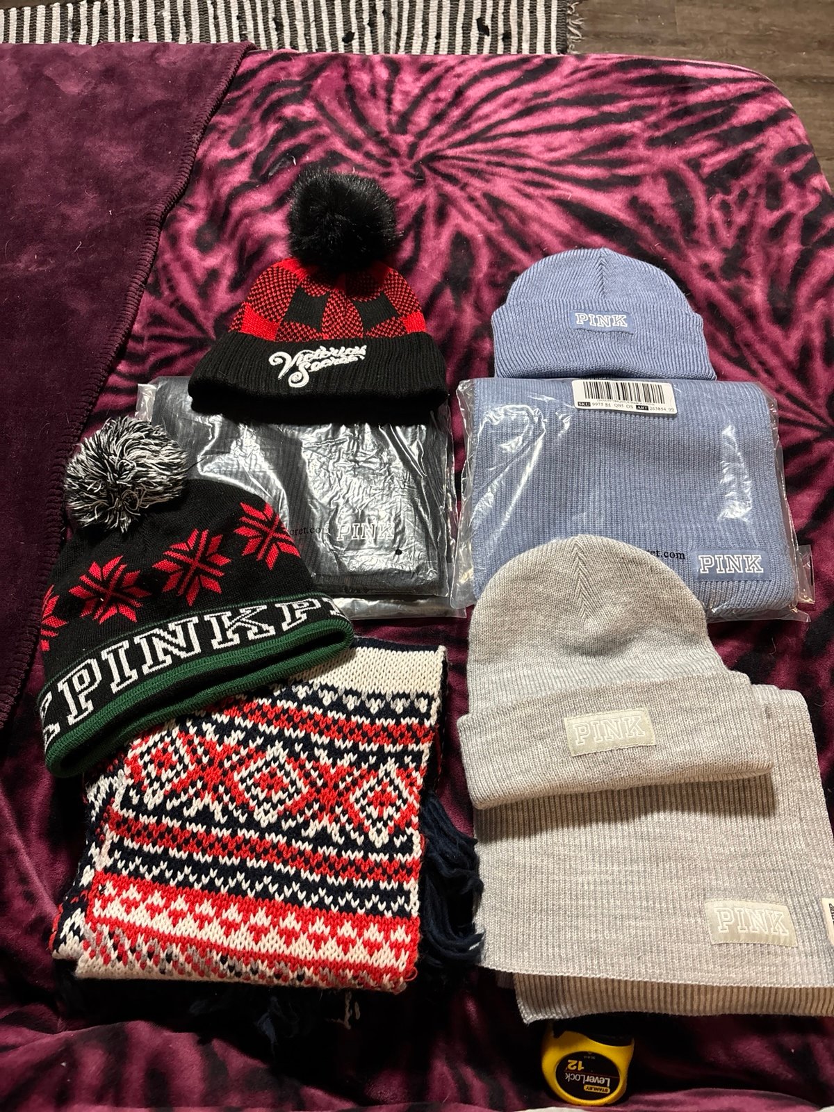 PINK Victoria’s Secret hat scarf sets bundle