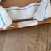 Miniature Chinese garden bridge crewel embroidered gallery wall Art