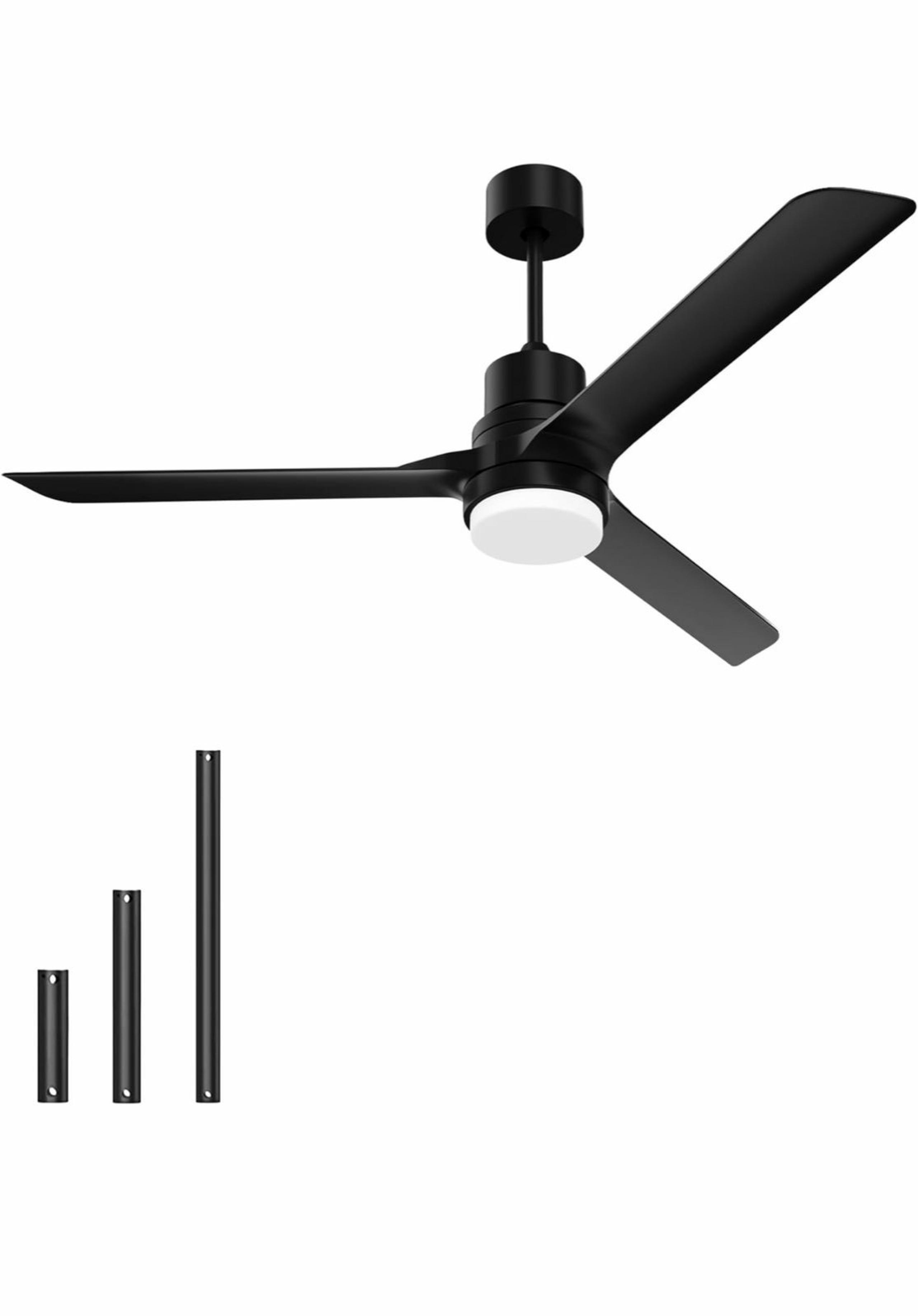 BECLOG Ceiling Fans with Lights and Remote, 52 Inch Ceiling Fan Outdoor Indoor