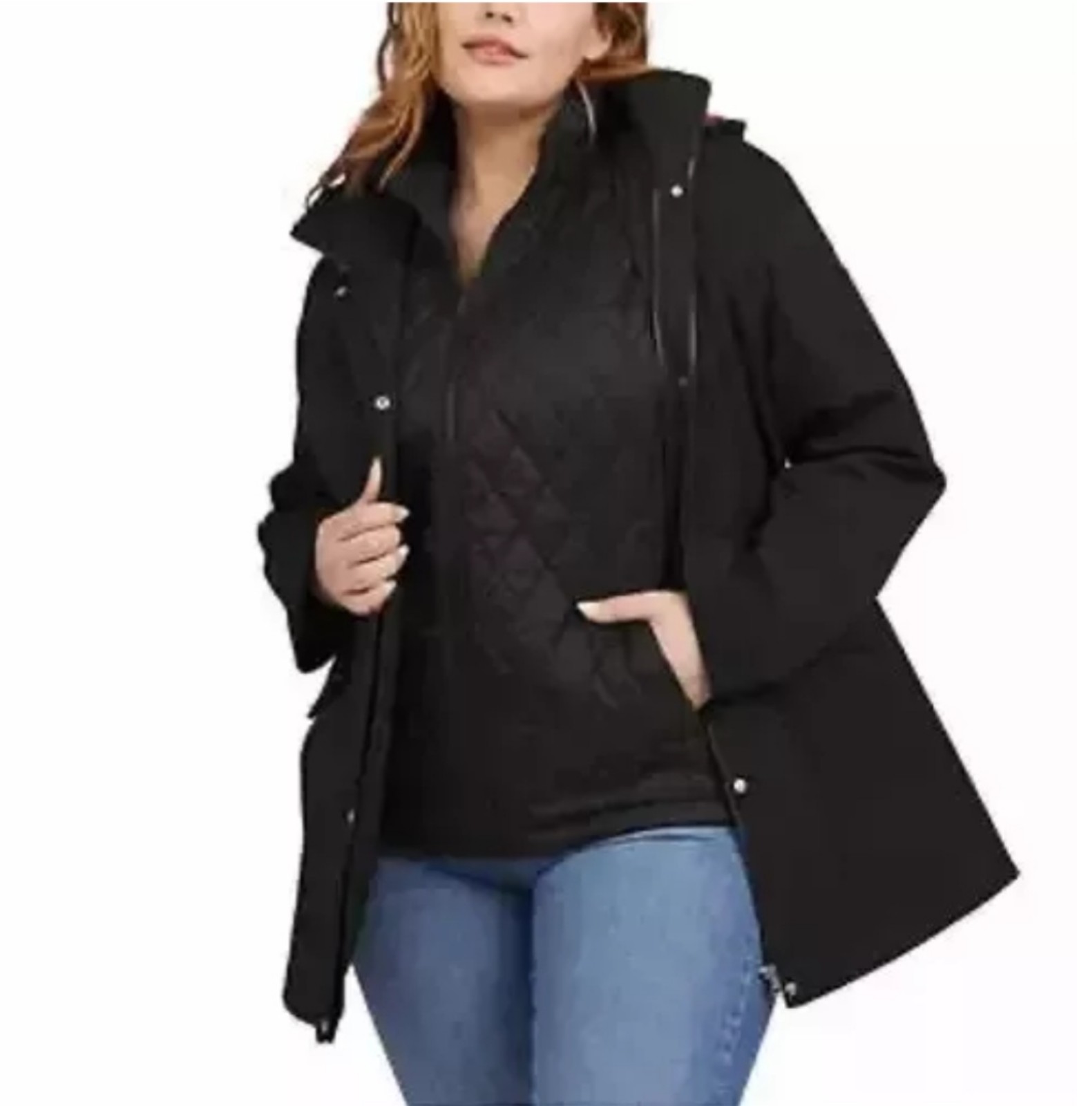 NEW Women's Lands' End 3-in-1 Systems Jacket / Vest,
