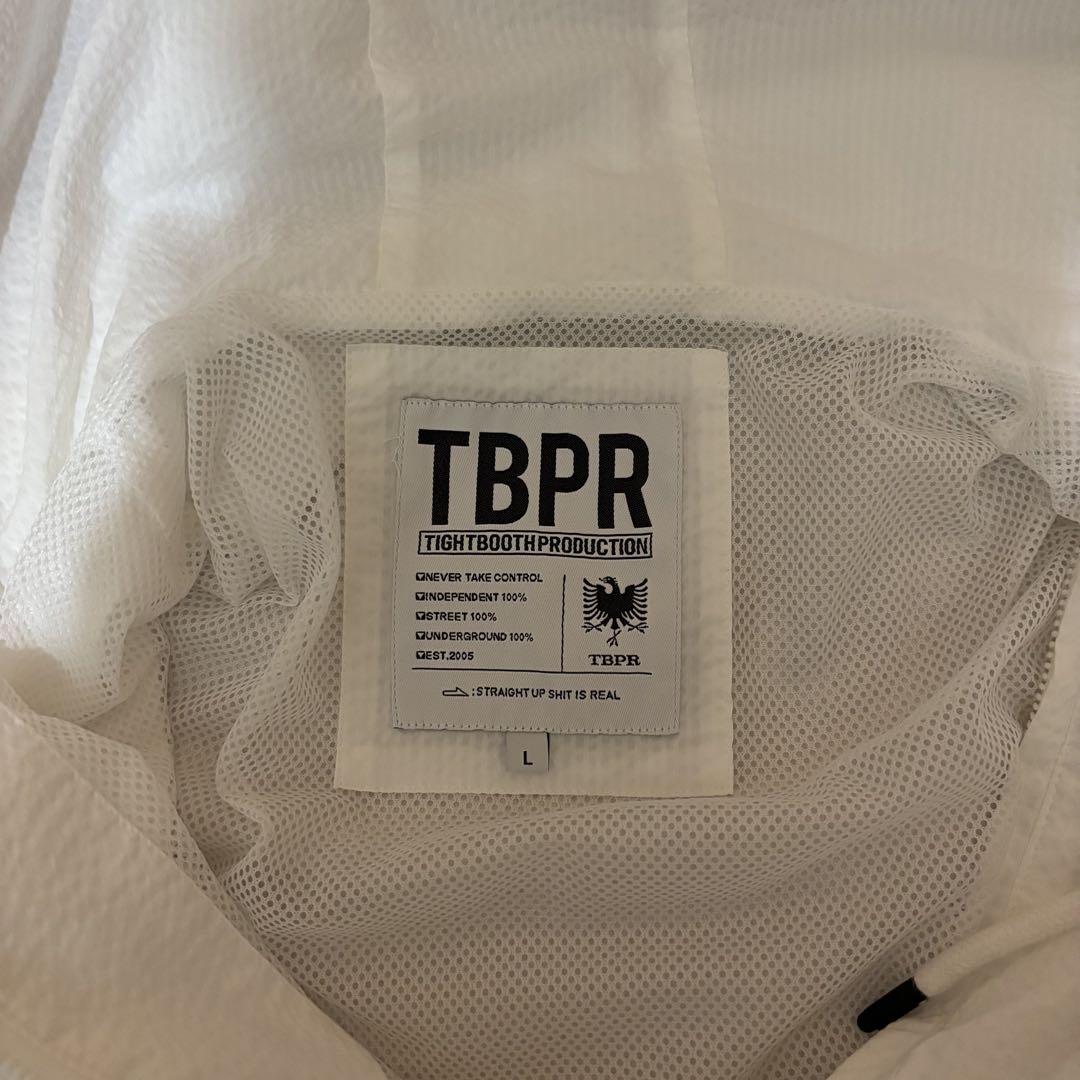 TIGHTBOOTH SUCKER STRIPE ANORAK (White)