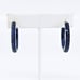 Vintage JBB Sterling Silver 925 Iolite Hoop Earrings