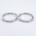 Vintage JBB Sterling Silver 925 Iolite Hoop Earrings